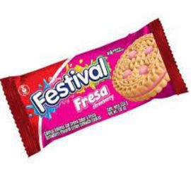 Galletas Festival de fresa (paquete de 4 unidades)