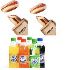2 sándwich cubanos + six refresco