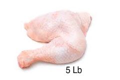 Paquete de 5 Libras de cuartos de pollo